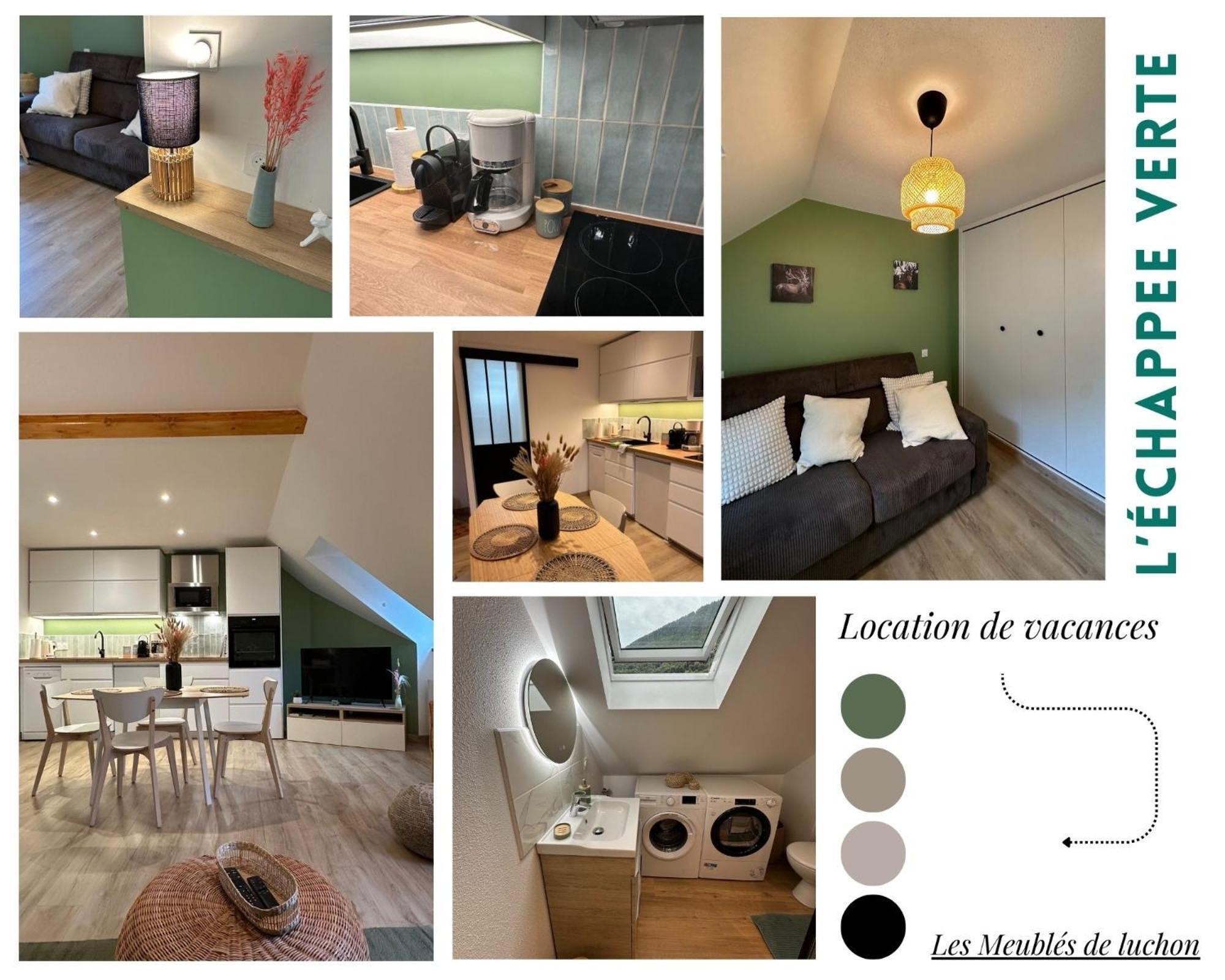 Bagnères-de-Luchon Les Meubles De Luchon - L'Echappee Verte - Centre Luchon, Calme, Wifi מראה חיצוני תמונה